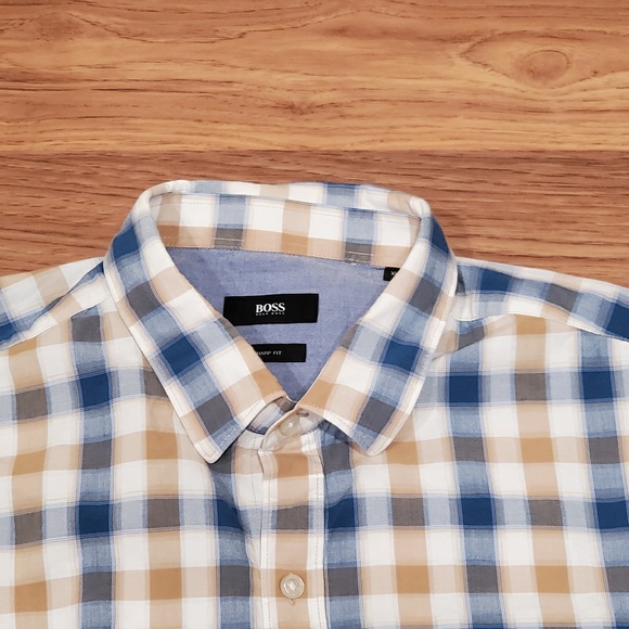 Hugo Boss Sharp Fit L/S Button Down Shirt Sz XL - Picture 5 of 5